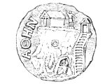 Coin of Athens showing the Acropolis